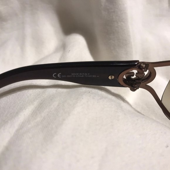 SUPER SALE!  Gucci Shield Gradient Sunglasses - Bronze main image 5